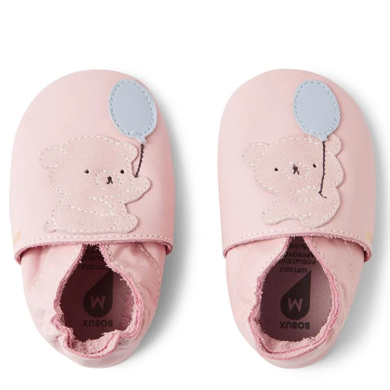 Bobux Chaussons Teddy Ballet Pink
