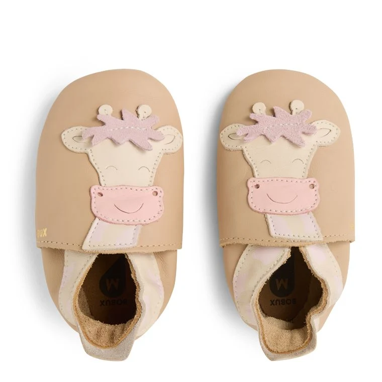 Bobux Chaussons Giraffe Beige
