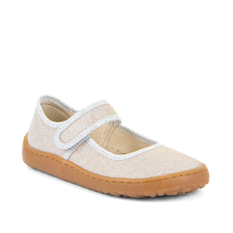 Froddo Barefoot Canvas Ballety Gold Shine