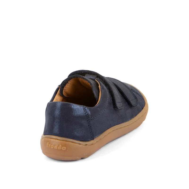 Froddo Barefoot Cuir Velcros III Blue Plus