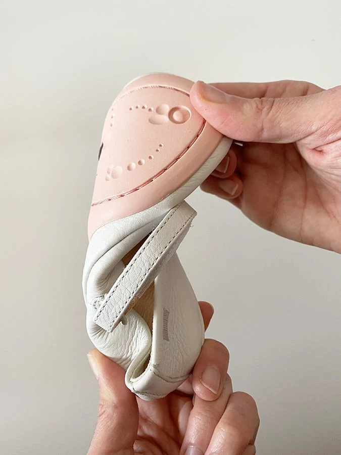Camper Ballerines Twins Blanc Pois