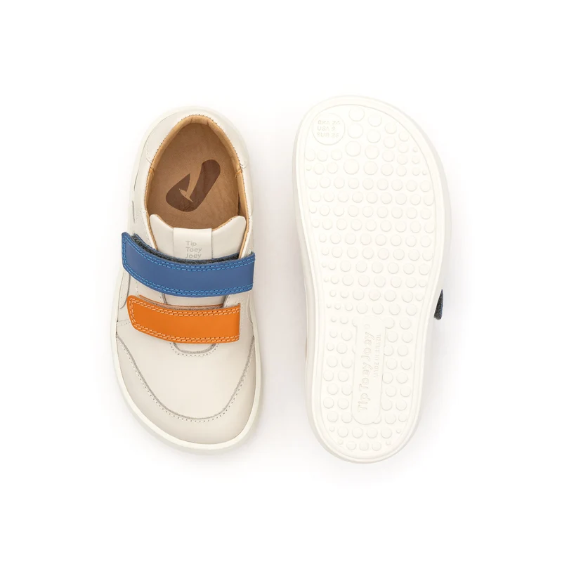Tip Toey Joey Kidos Landy Tapioca Tangerine Blue Tang