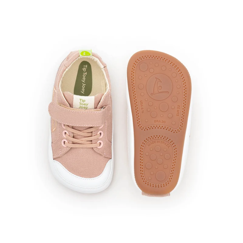 Tip Toey Joey Primeiros Dash Green Lona Rosa Quartzo