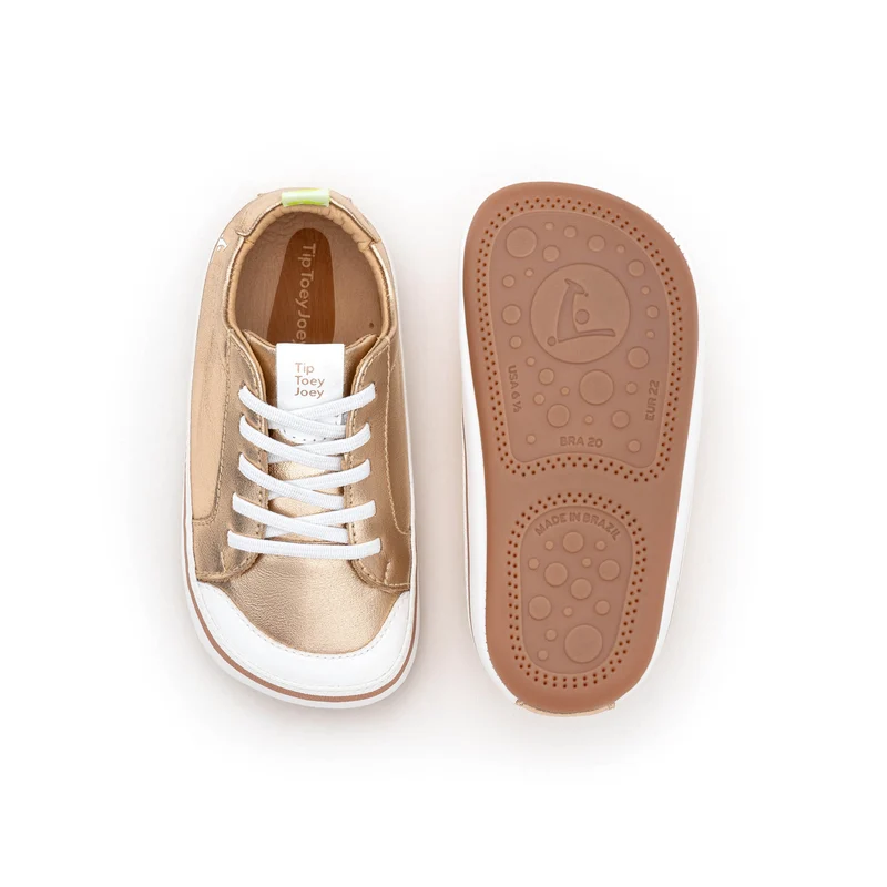 Tip Toey Joey Primeiros Funky Metalic Salmon White