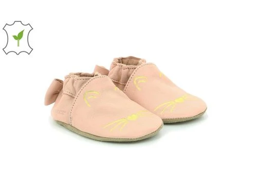 Robeez Chaussons Goldy Cat Rose