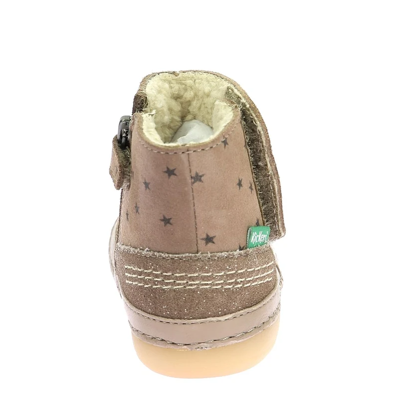 Kickers Sokifaune Bottes Beige Etoiles