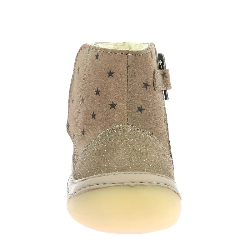Kickers Sokifaune Bottes Beige Etoiles