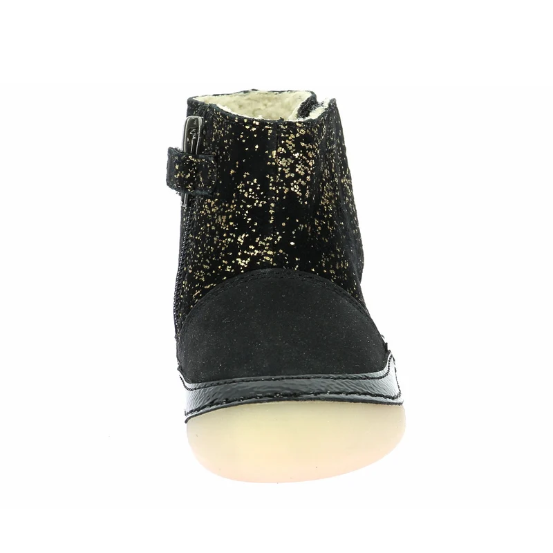 Kickers Sokifaune Bottes Noir Or