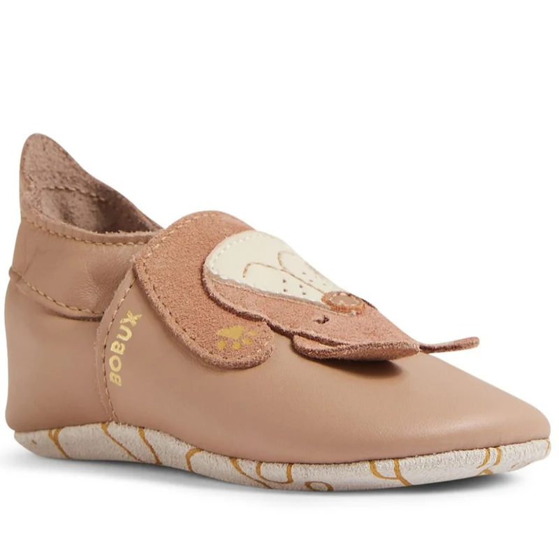 Bobux Chaussons Peeking Puppy Taupe