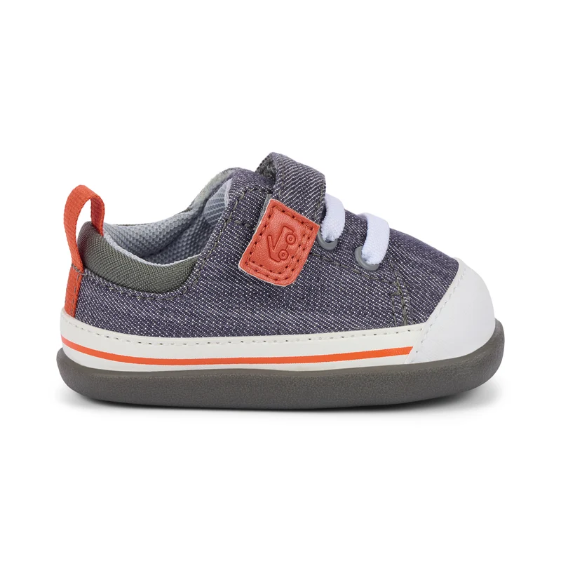 See Kai Run First Walker Stevie Gray Denim
