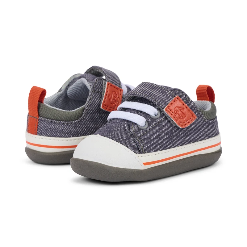 See Kai Run First Walker Stevie Gray Denim