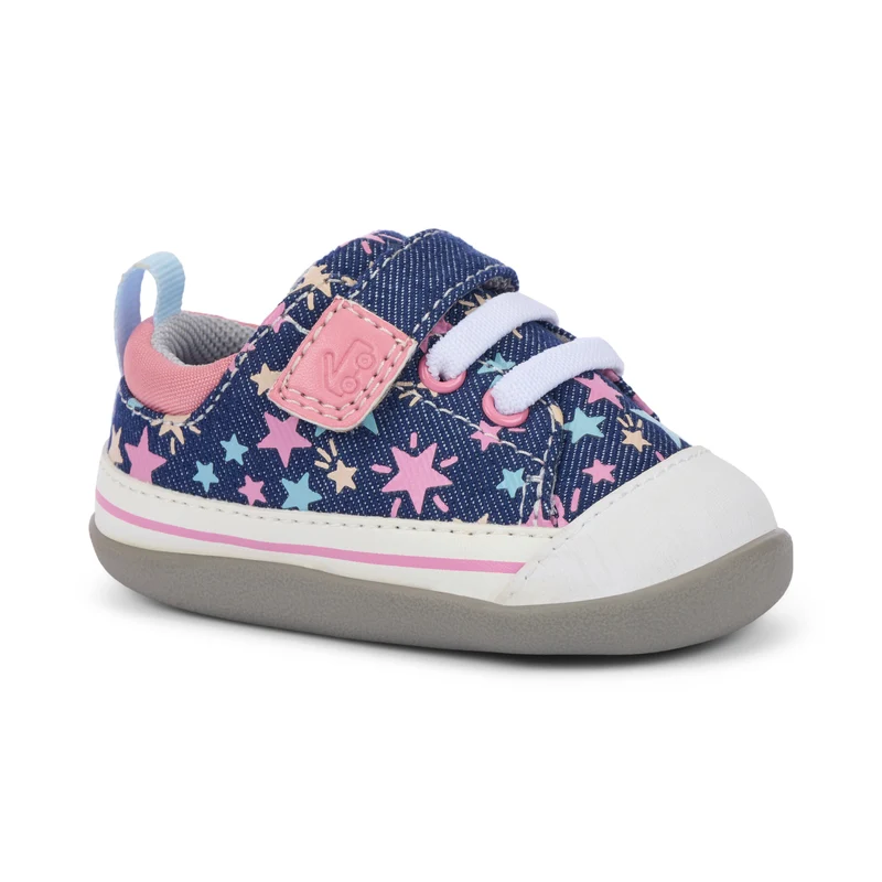 See Kai Run First Walker Stevie Navy Denim Stars