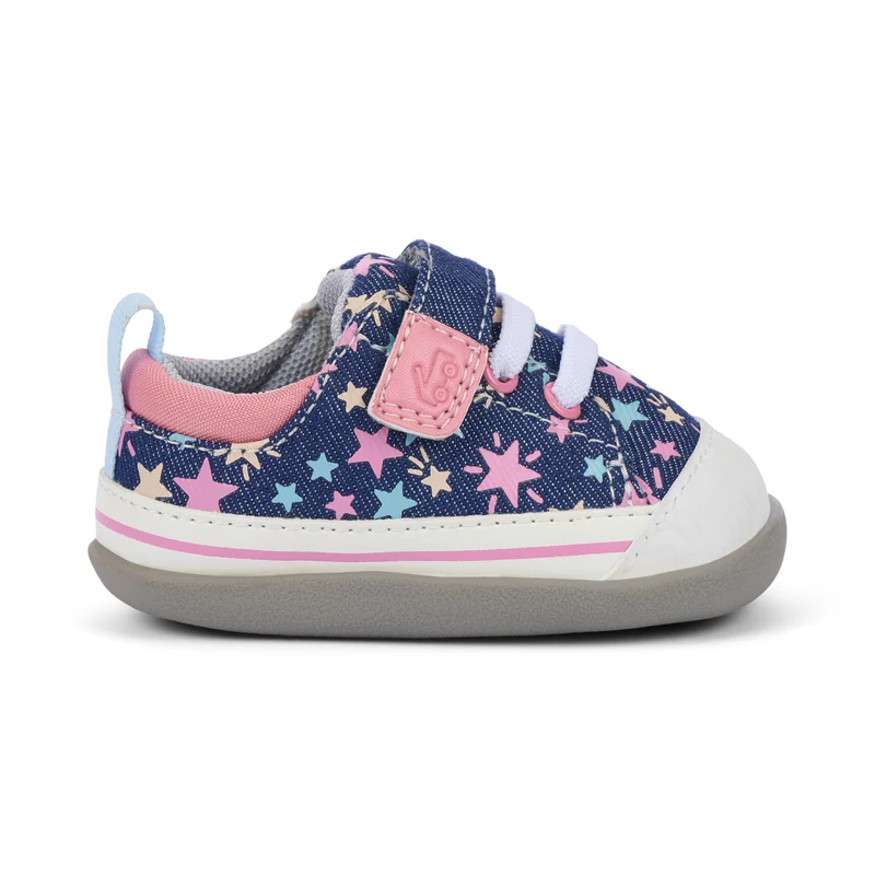 See Kai Run First Walker Stevie Navy Denim Stars