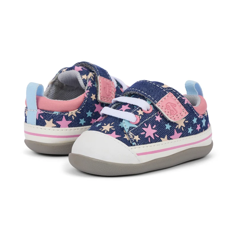 See Kai Run First Walker Stevie Navy Denim Stars