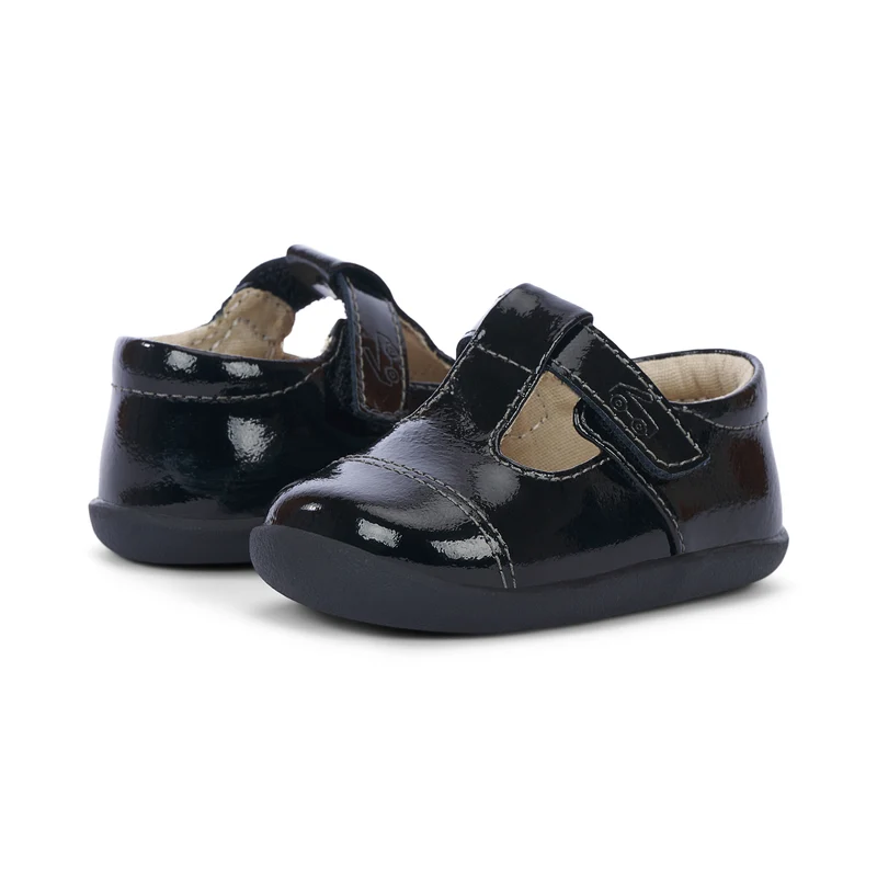 See Kai Run First Walker Bianca Black Patent
