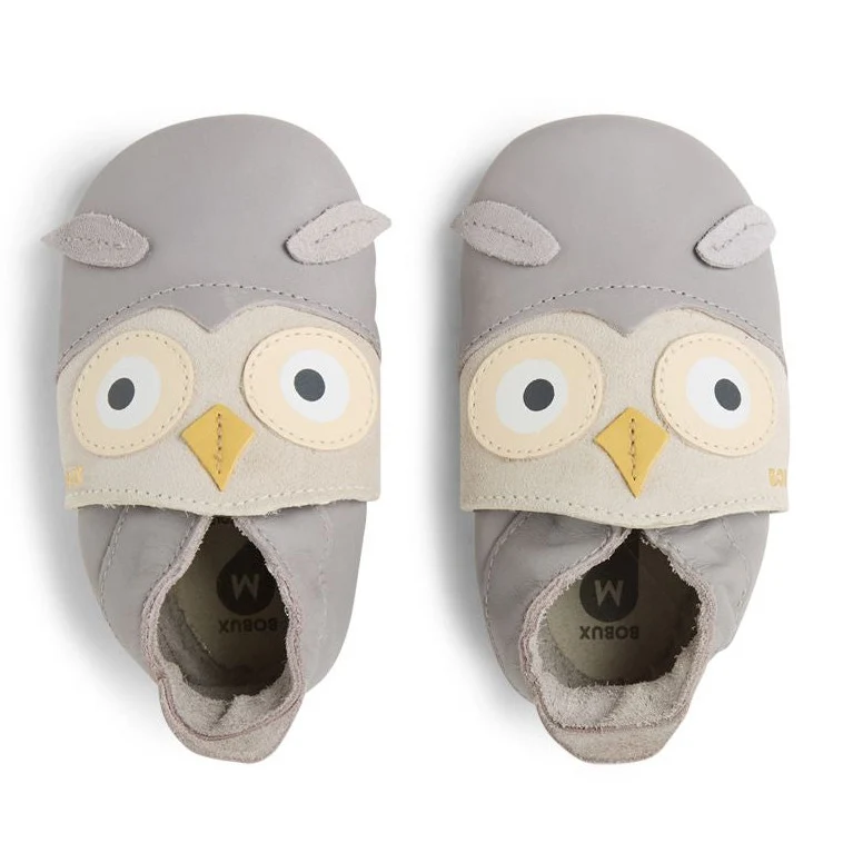 Bobux Chaussons Hootie Grey Gull