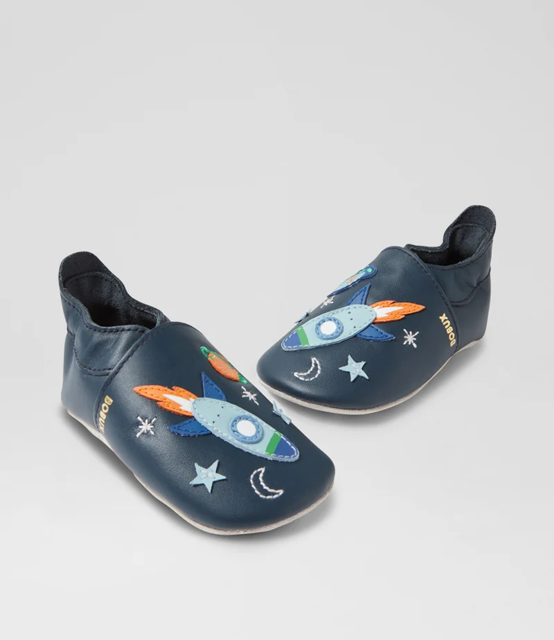 Bobux Chaussons Cosmic Rocket Navy