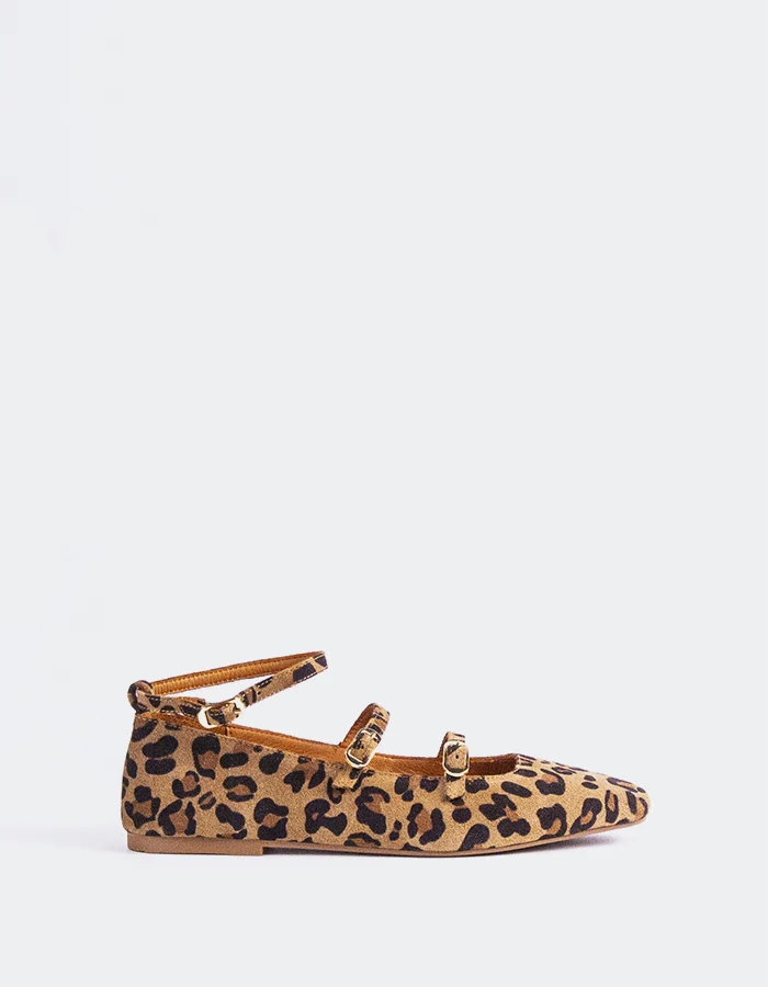 Glimmer Leopard Suede