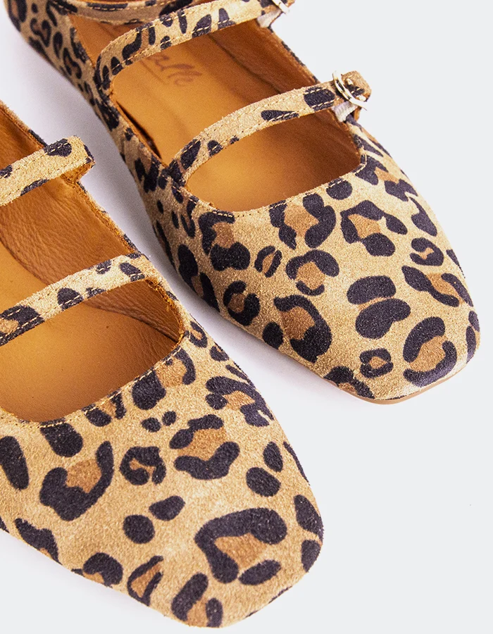 Glimmer Leopard Suede