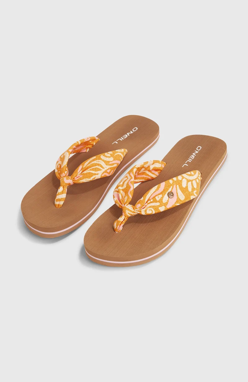 Tongs Ditsy Sun | Orange Abstract Wave