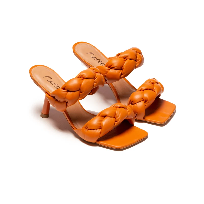 Alecka Orange Leather