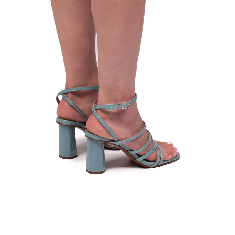 Katerina Light Blue Leather
