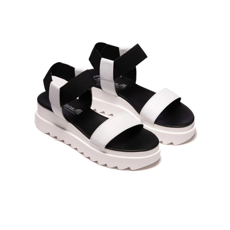 Gerta White Leather