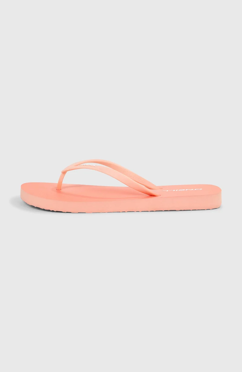 Tongs Profile à petit logo | Coral Pink