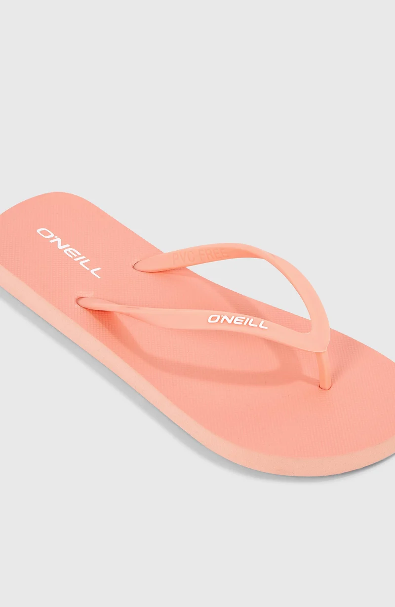Tongs Profile à petit logo | Coral Pink