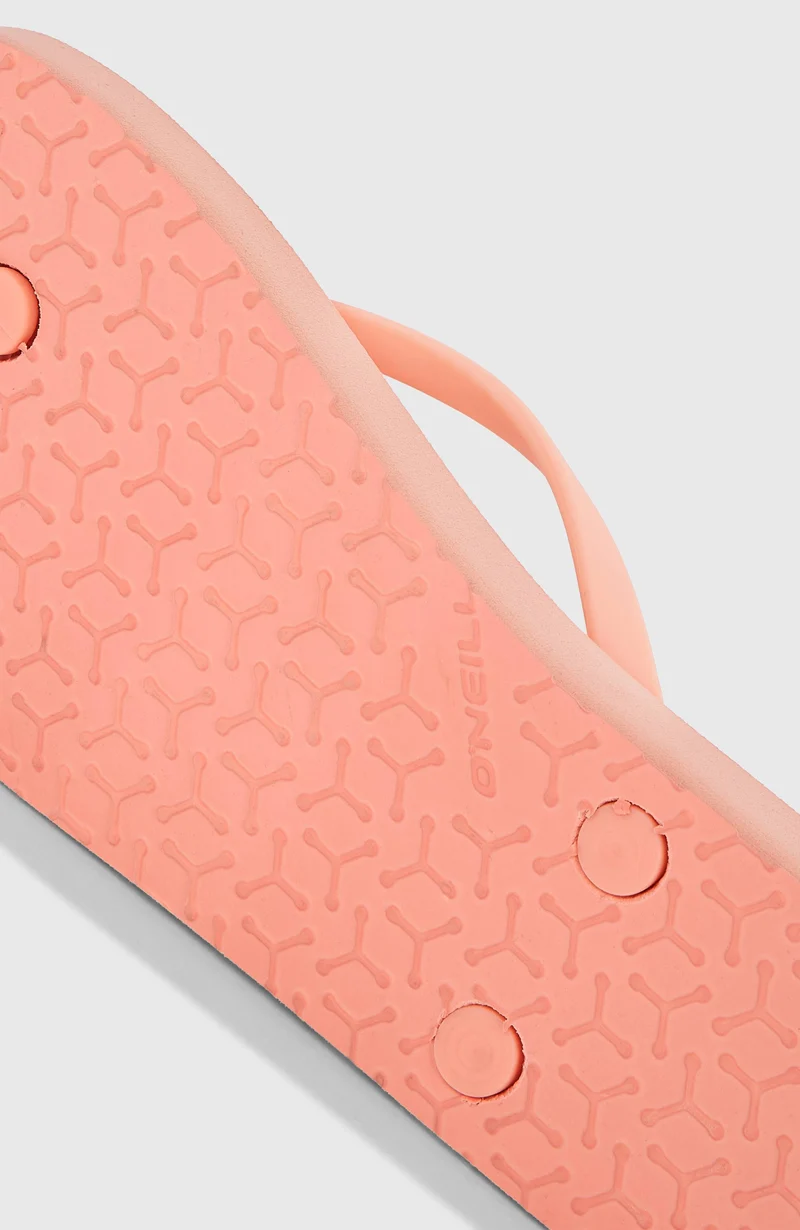Tongs Profile à petit logo | Coral Pink