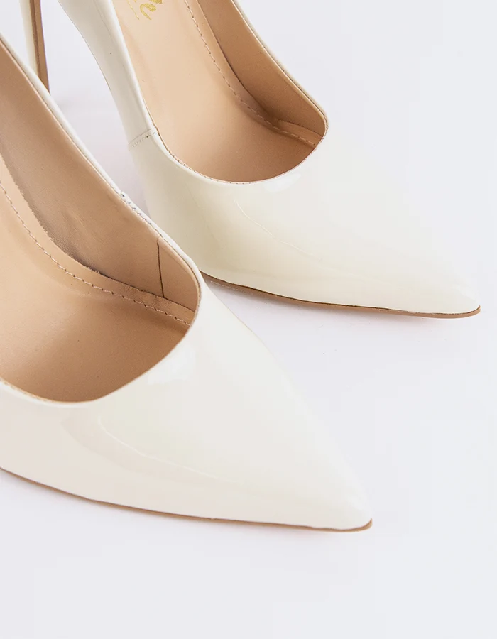 Teeva Off White Patent