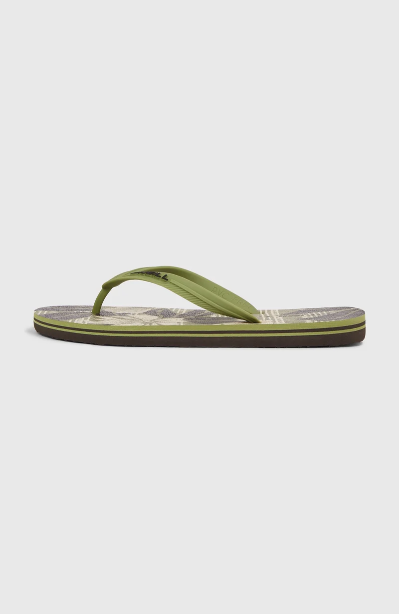 Tongs Profile Graphic | Green Dusty Flower