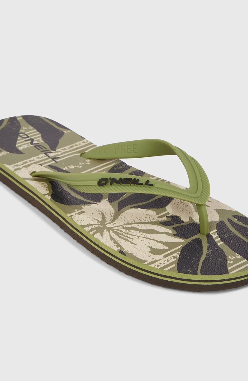 Tongs Profile Graphic | Green Dusty Flower