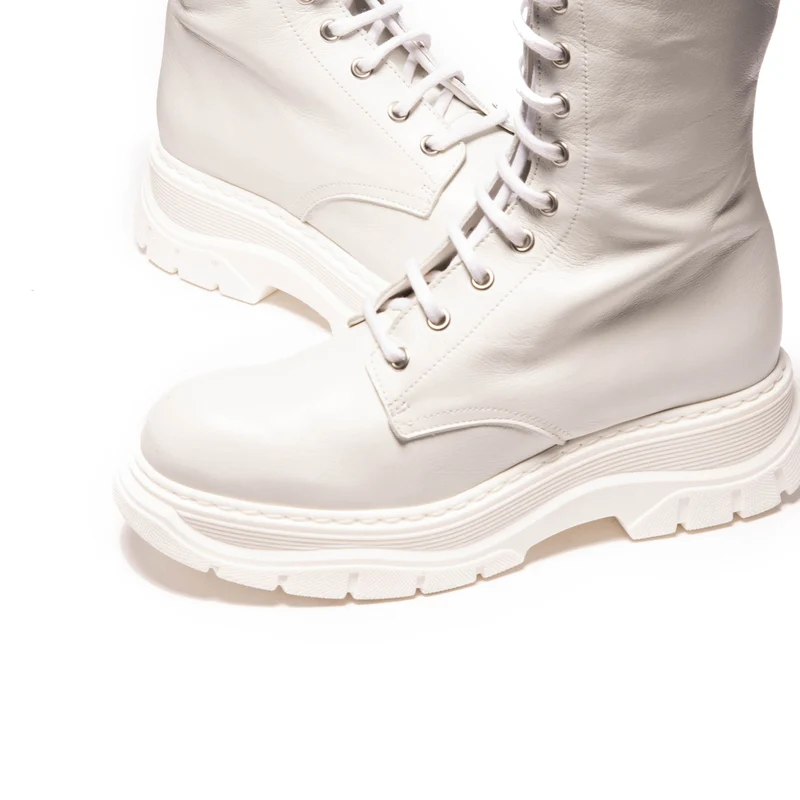 Curtis White Leather