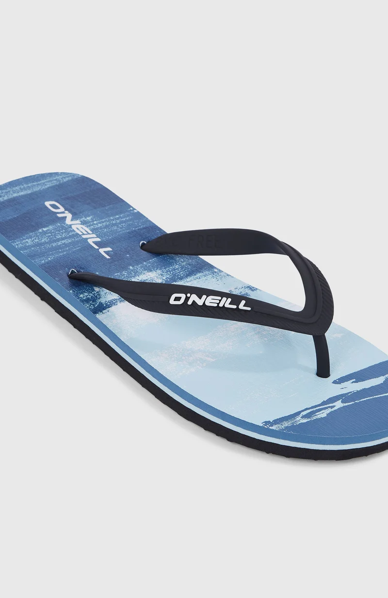 Tongs Profile Graphic | Blue Melted Texture