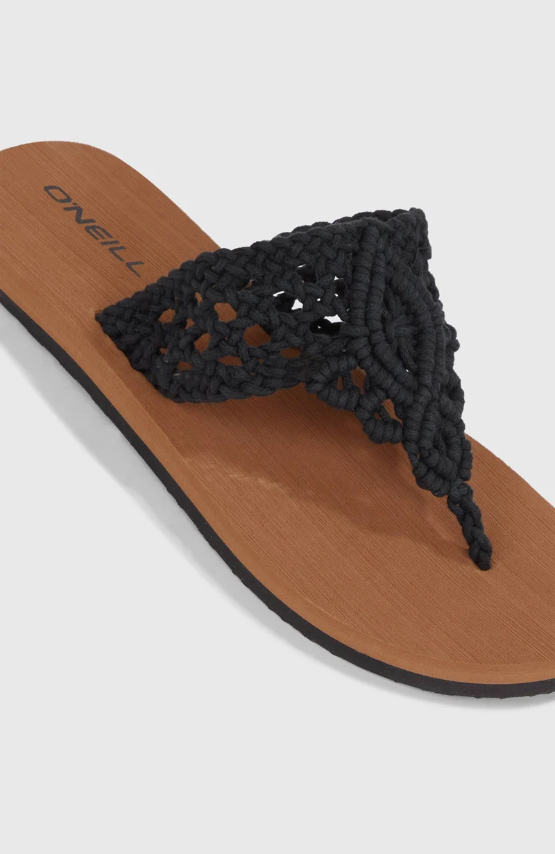 Tongs Ditsy Crochet | Black Out