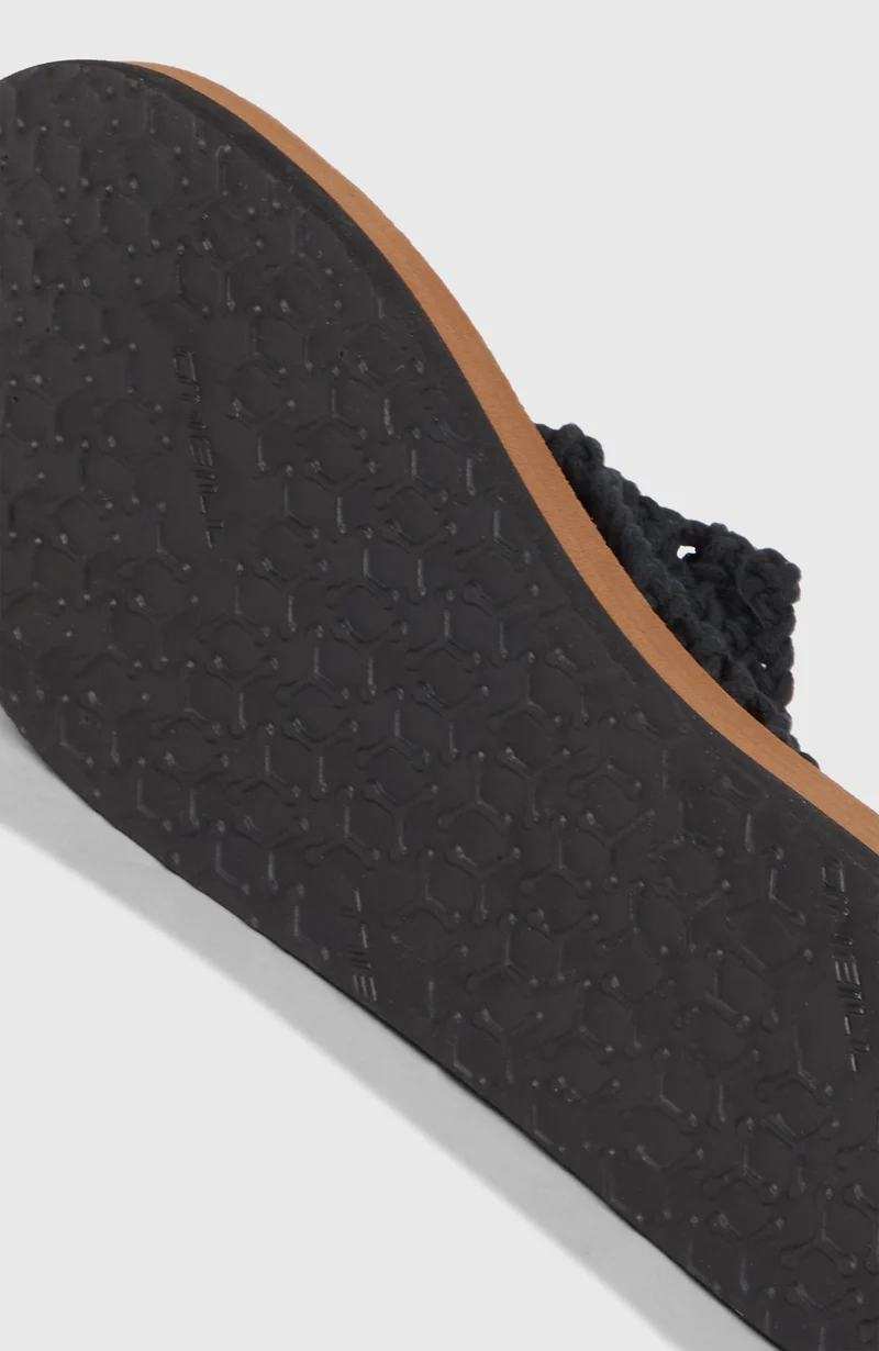 Tongs Ditsy Crochet | Black Out
