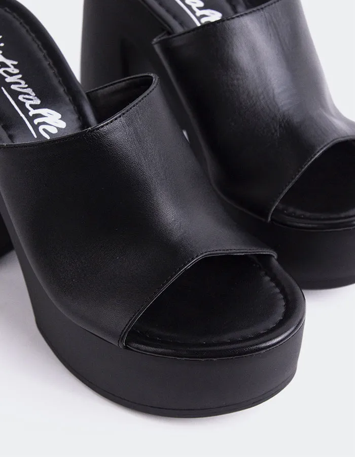 Smyrni Black Leather