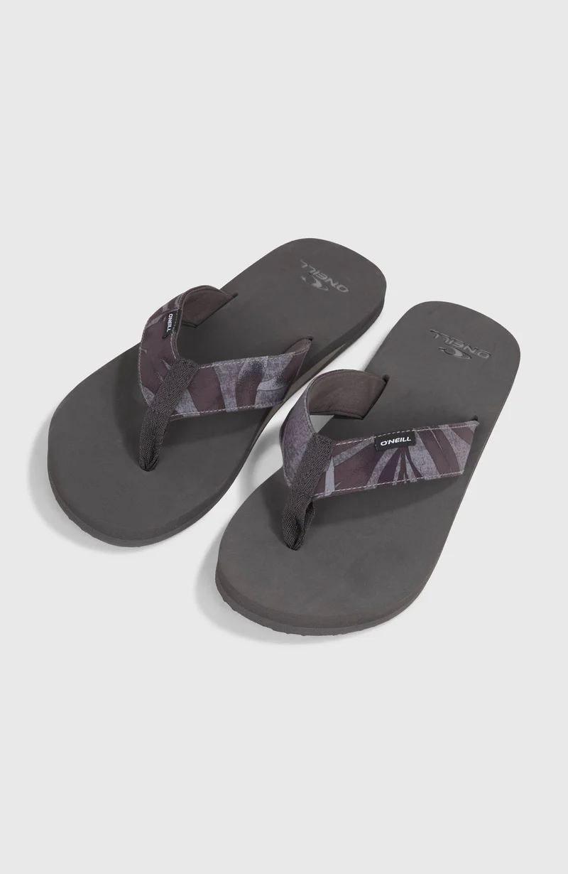 Tongs en tissu O'Neill | Black Dipped Leaves