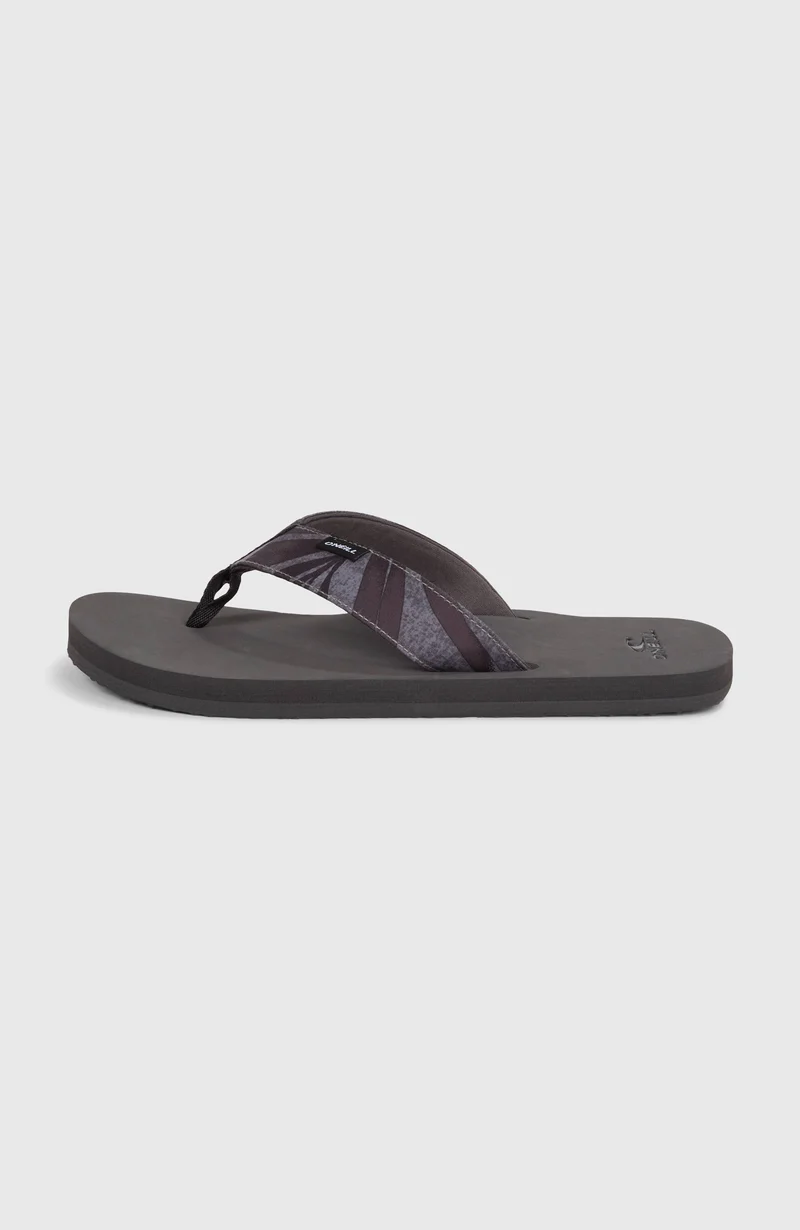 Tongs en tissu O'Neill | Black Dipped Leaves