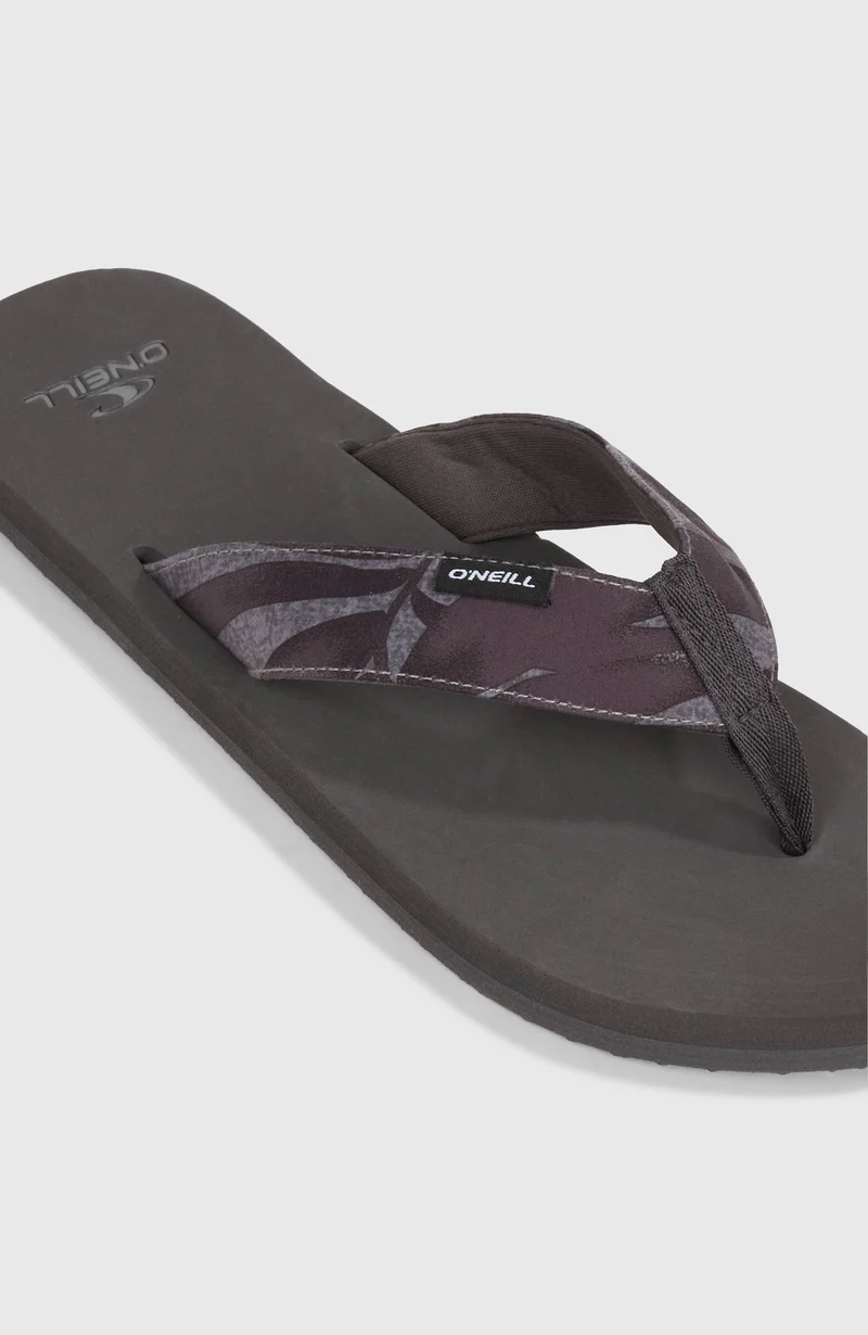Tongs en tissu O'Neill | Black Dipped Leaves