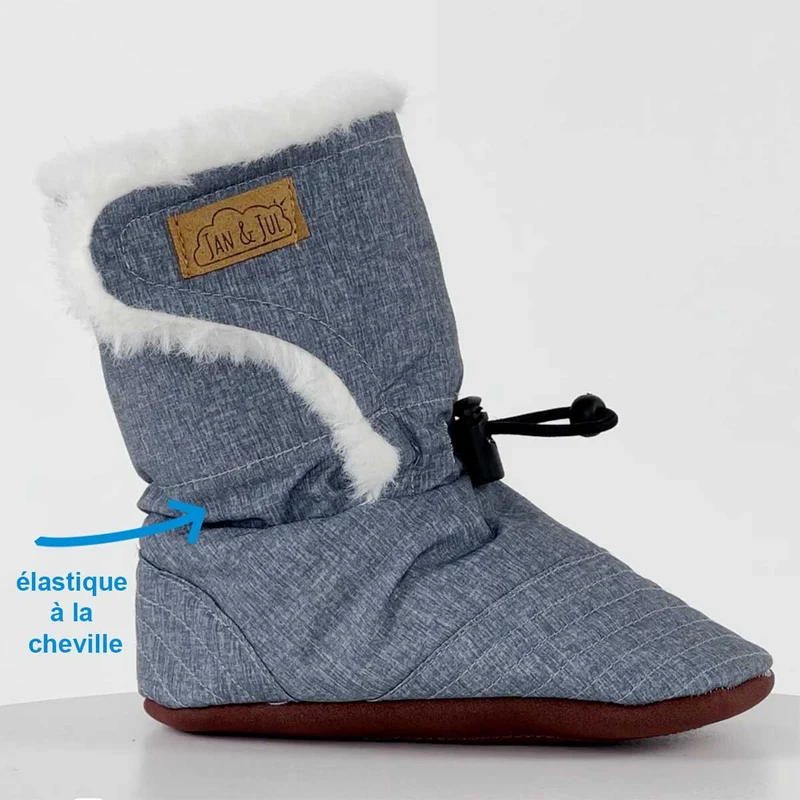 Jan and Jul Stay-Put Winter Booties Soft Brown