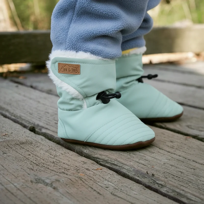 Jan and Jul Stay-Put Winter Booties Dusty Mint