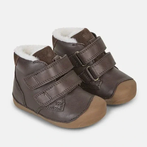 Bundgaard Barefoot Petit Strap Fourré Dark Brown
