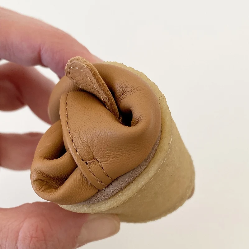 Robeez Chaussons Crêpe Rob Fur Marron