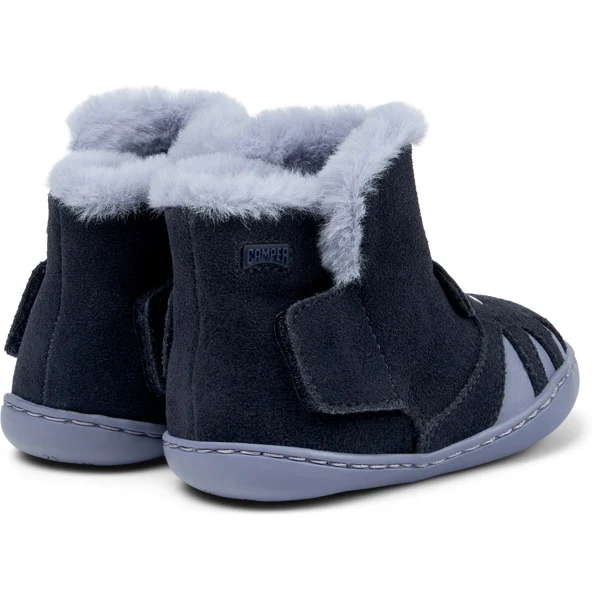 Camper FW Peu Bottines Fourrées Marine Ciel