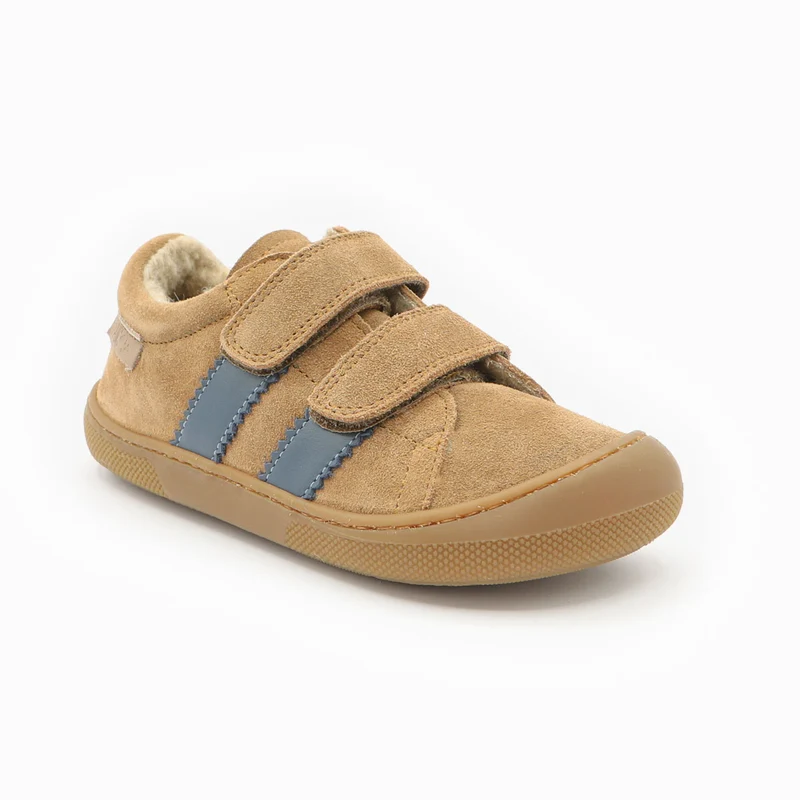 Naturino Barefoot Rimby Wool Velcros Brown Indigo
