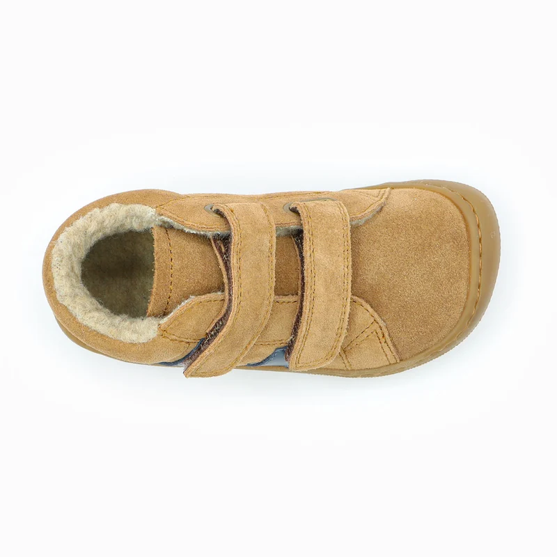 Naturino Barefoot Rimby Wool Velcros Brown Indigo