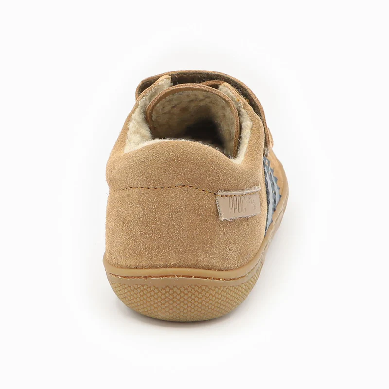 Naturino Barefoot Rimby Wool Velcros Brown Indigo