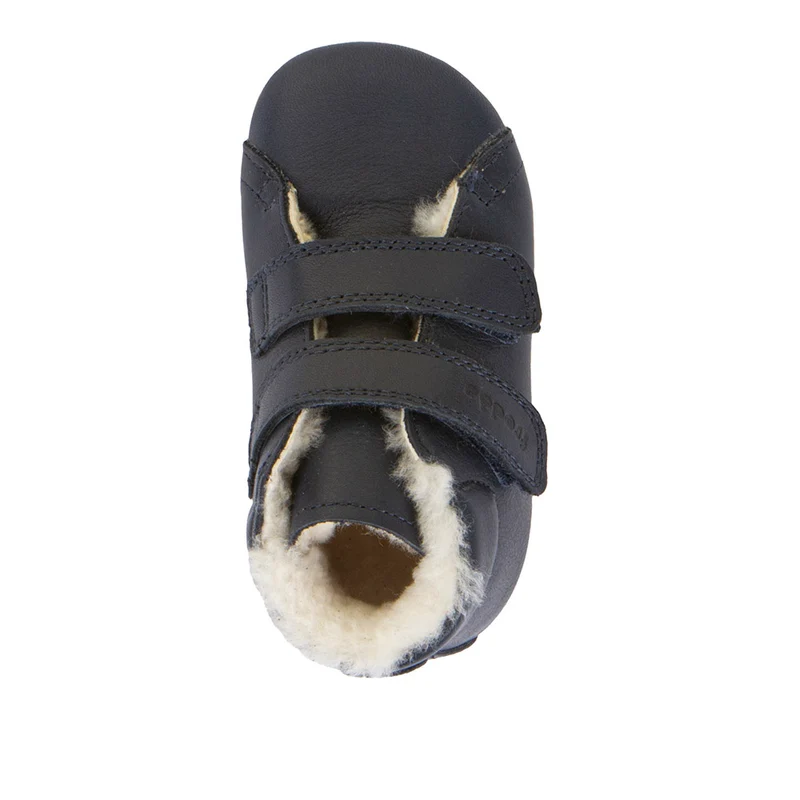 Froddo Prewalkers Barefoot Fourrés Deux Scratchs Dark Blue